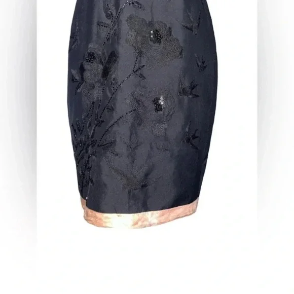 Tracy Reese Silk Cocktail Dress Black Sz 8 - Picture 3 of 8